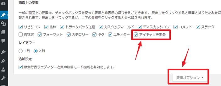 表示オプション