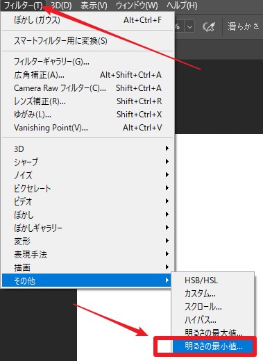 明るさの最小値