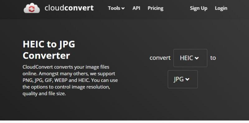 cloudconvertのheic変換