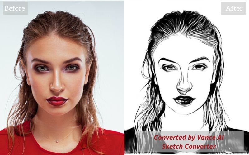 Convert Photo to Outline Drawing with AI Sketch Converter VanceAI