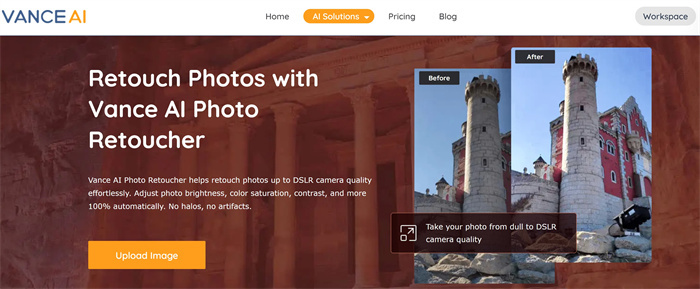 VanceAI Photo Retoucher