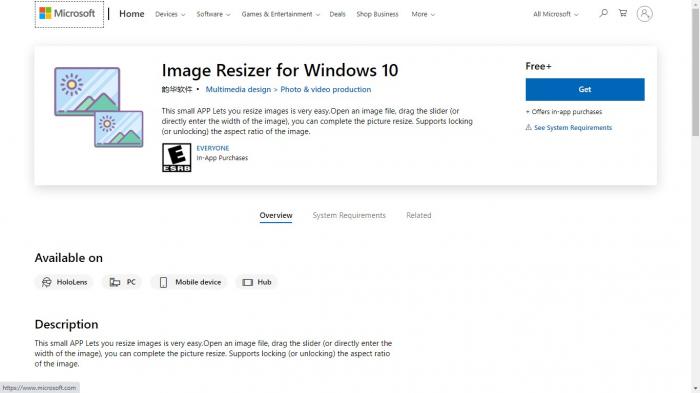 Microsoft Image Resizer for Windows