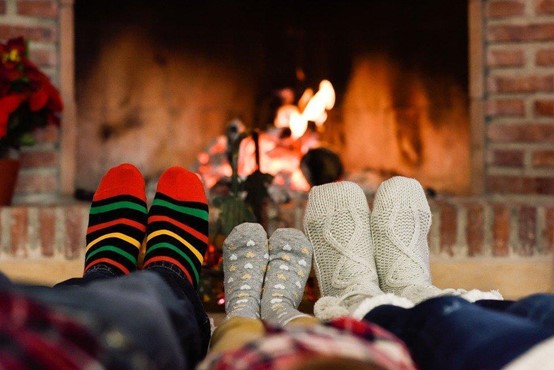 winter photo_cozy family