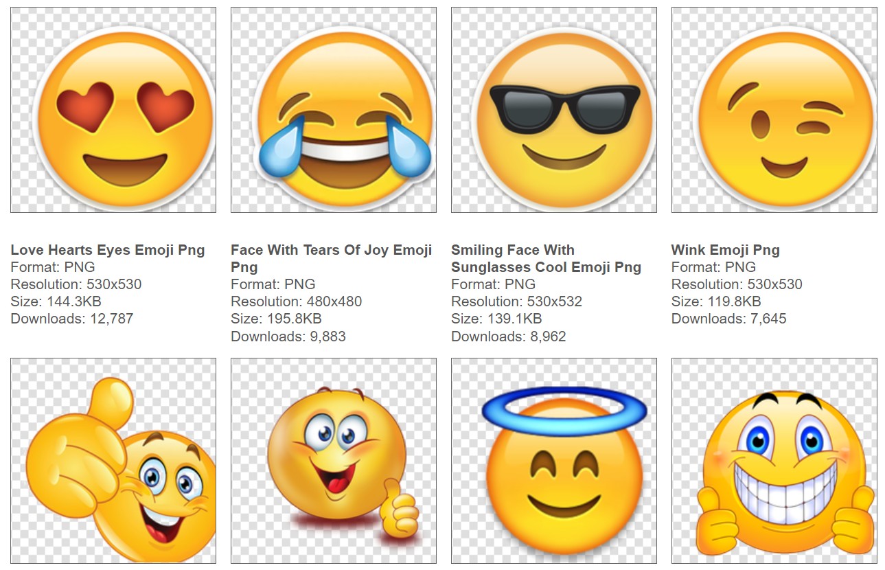 download transparent emoji from free pngimg