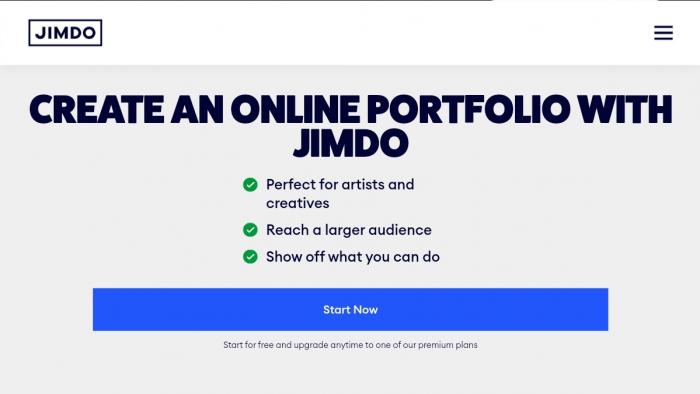 portfolio website_Jimdo
