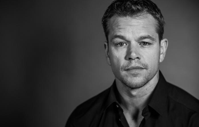 Wallpaper background, portrait, blur, photographer, actor, black and white, Matt  Damon, Matt Damon, Jay Sansone images for desktop, section мужчины -  download