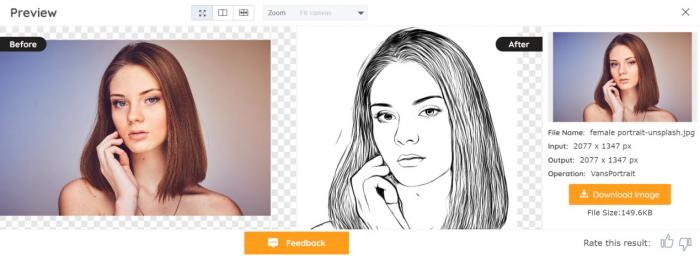 Convert Photo to Outline Drawing with AI Sketch Converter - VanceAI (2022)