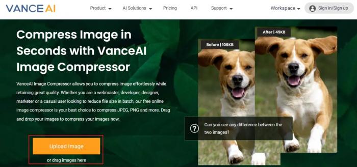 Tutorial: How To Use VanceAI Image Compressor - VanceAI