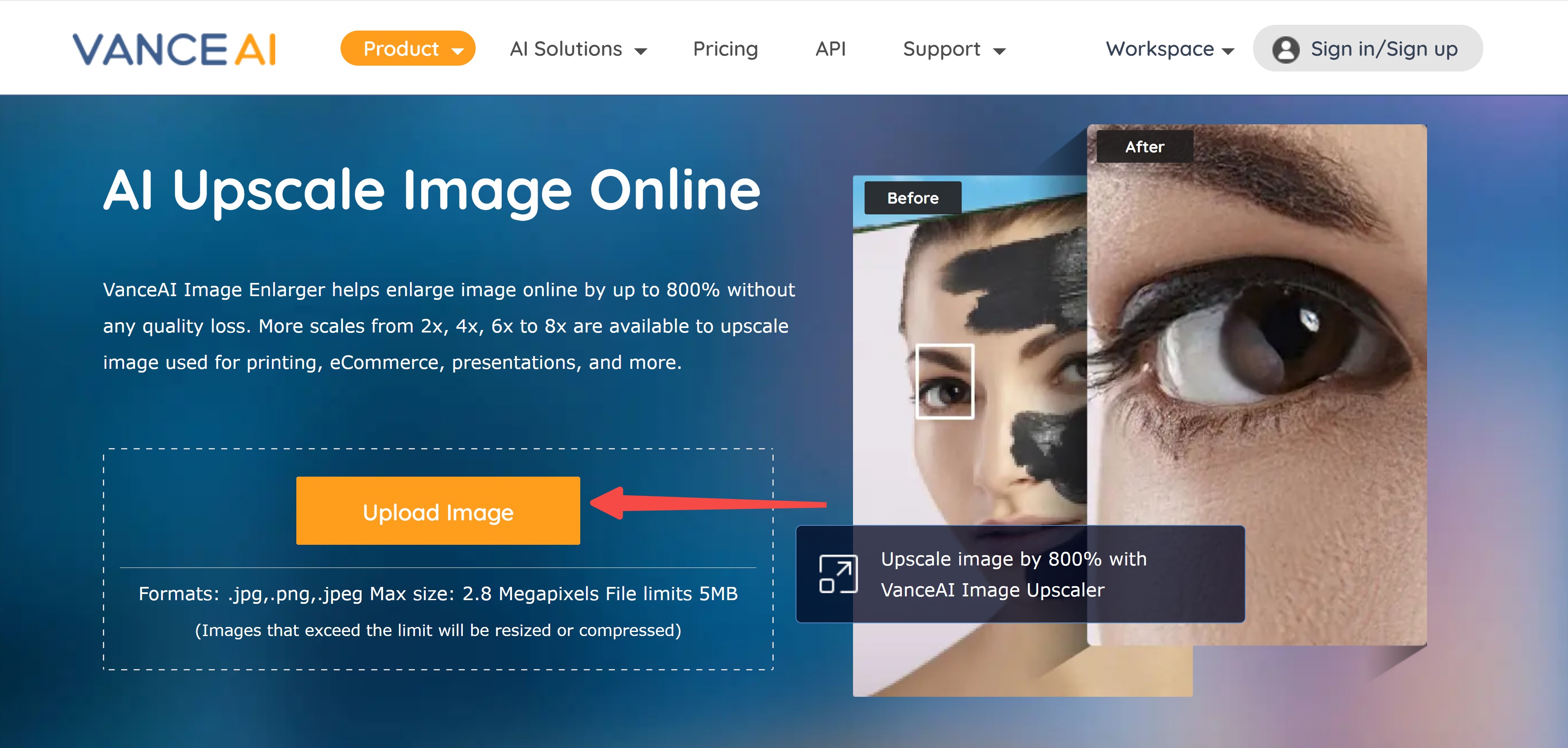 Ai image upscaler. Image Upscaler. Upscale image online.