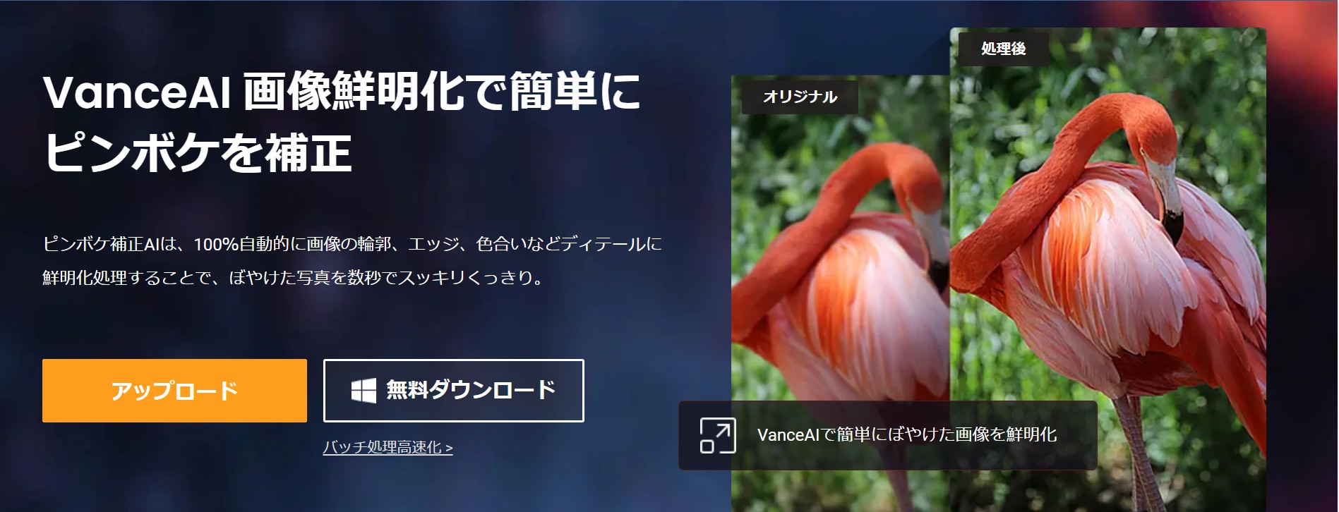 VanceAI画像鮮明化