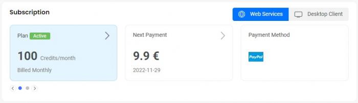 Choose the subscription that you want to cancel