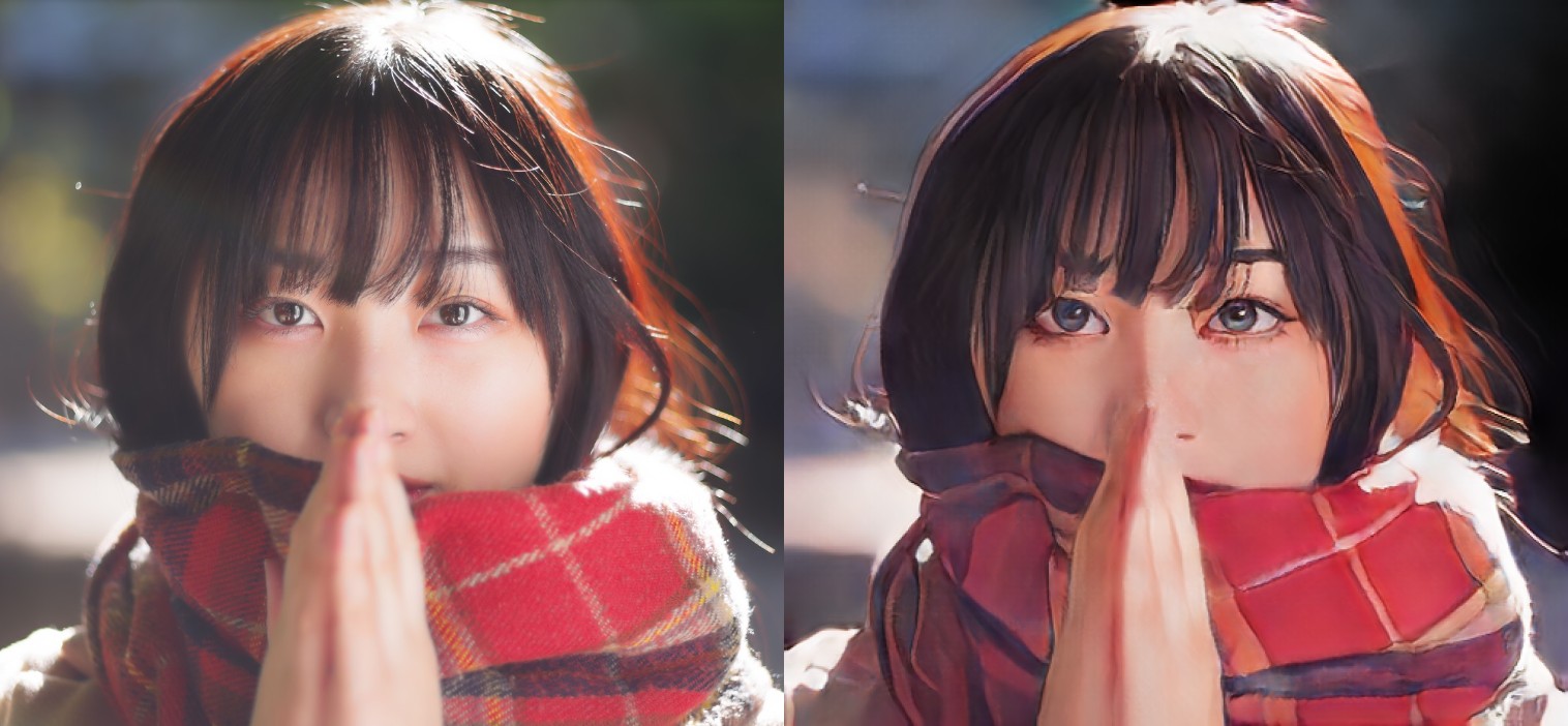 VanceAI写真イラスト化