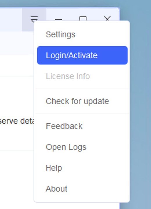hit Login/Activate