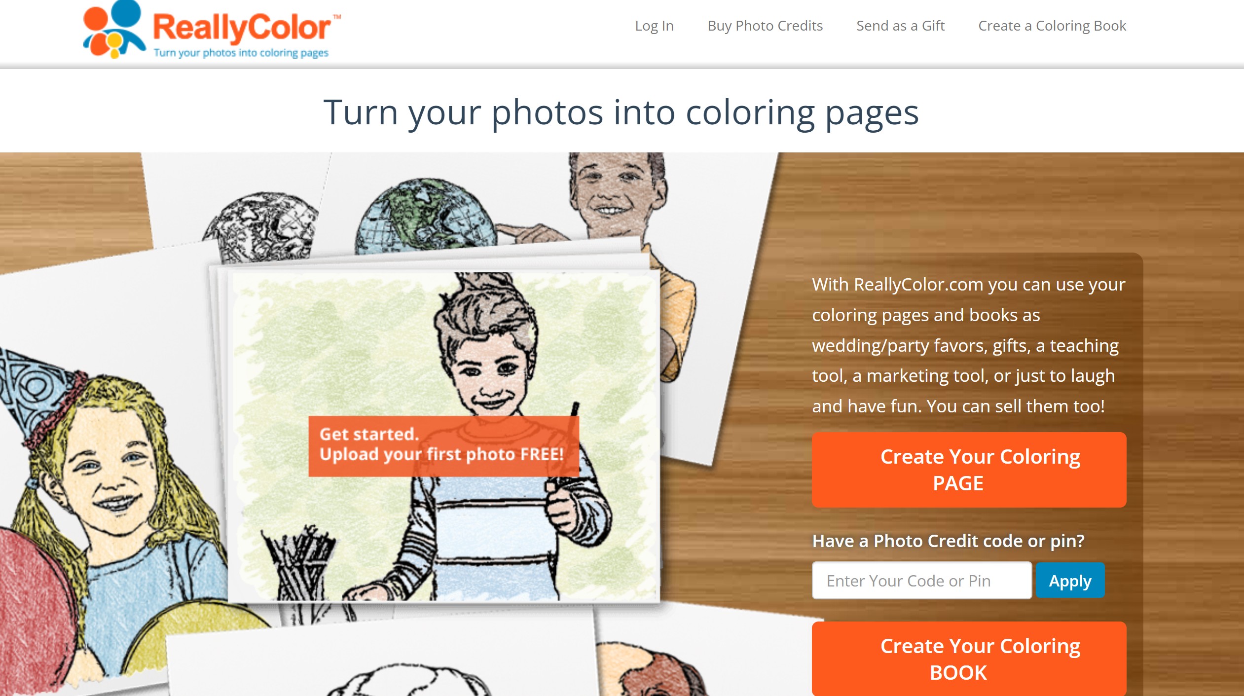 turn photos into coloring pages reallycolor