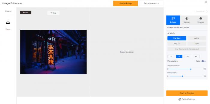 Processing the image