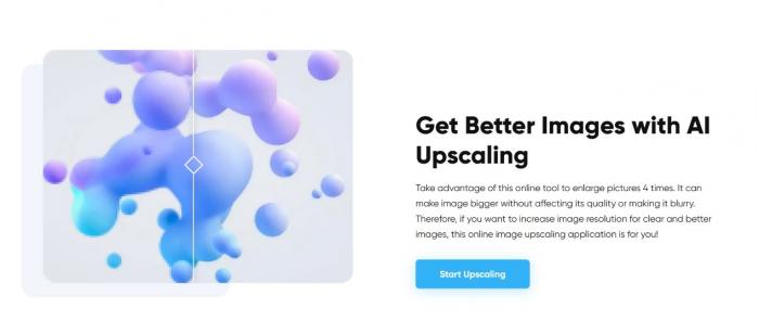 page of Imageupscaler Upscale