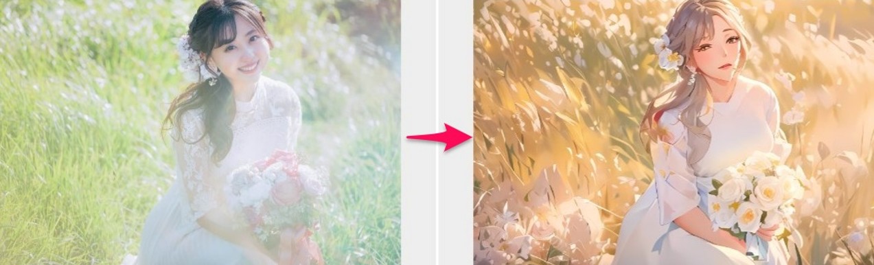 VanceAI写真イラスト化