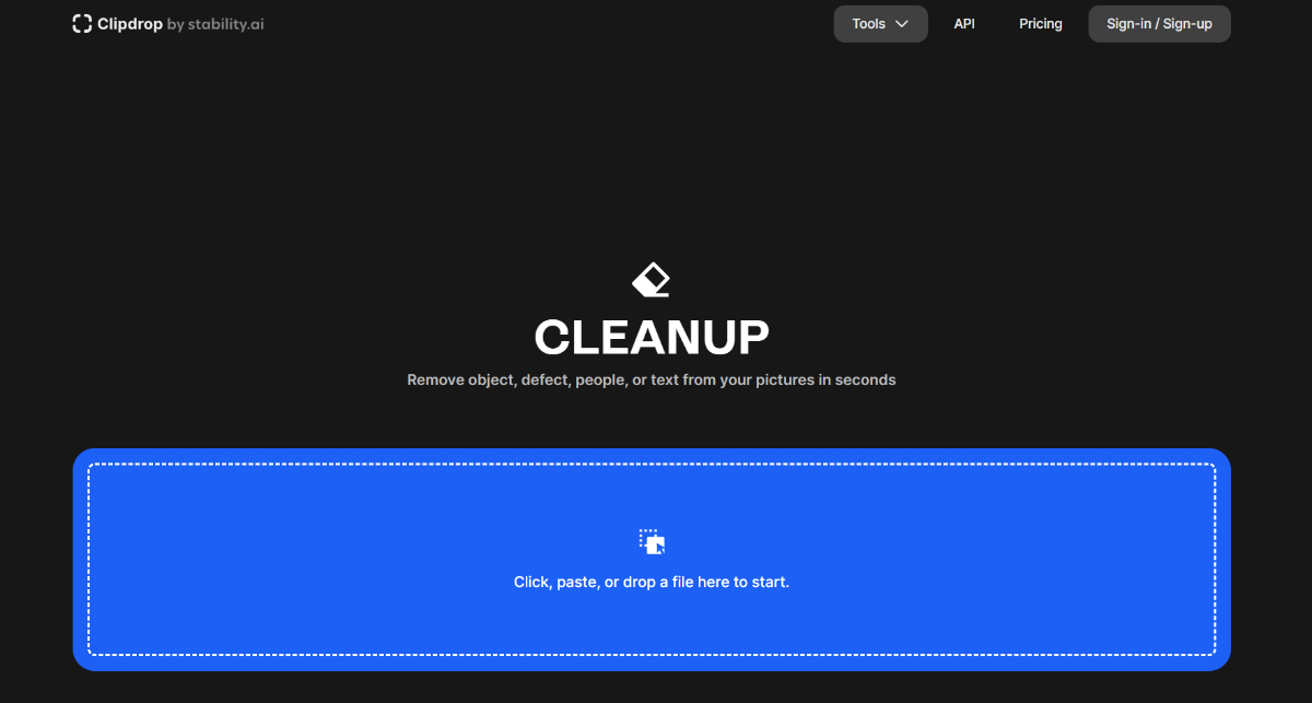 Cleanup | AI Cleans Up Pictures/Photos/Images