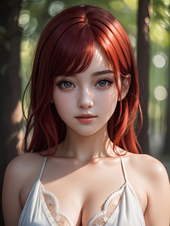 AI 描画で生成した美人画像