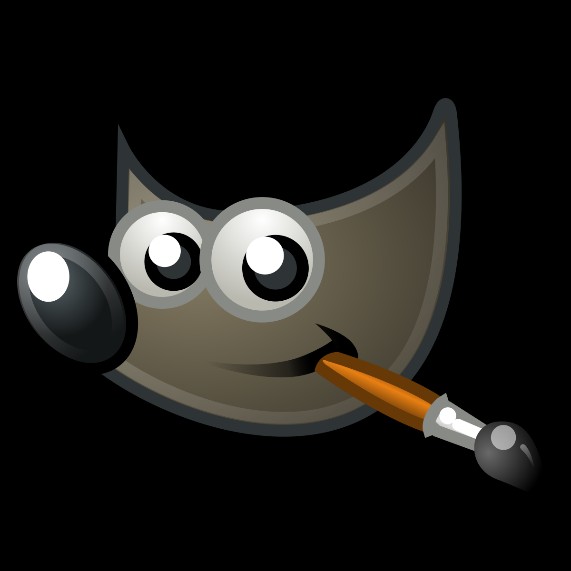 Das Logo von GIMP zum Bilder vergrößern