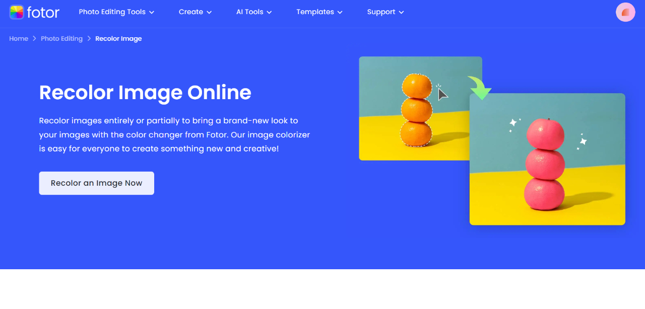 AI Image Recolor Replace Color Easily with AI