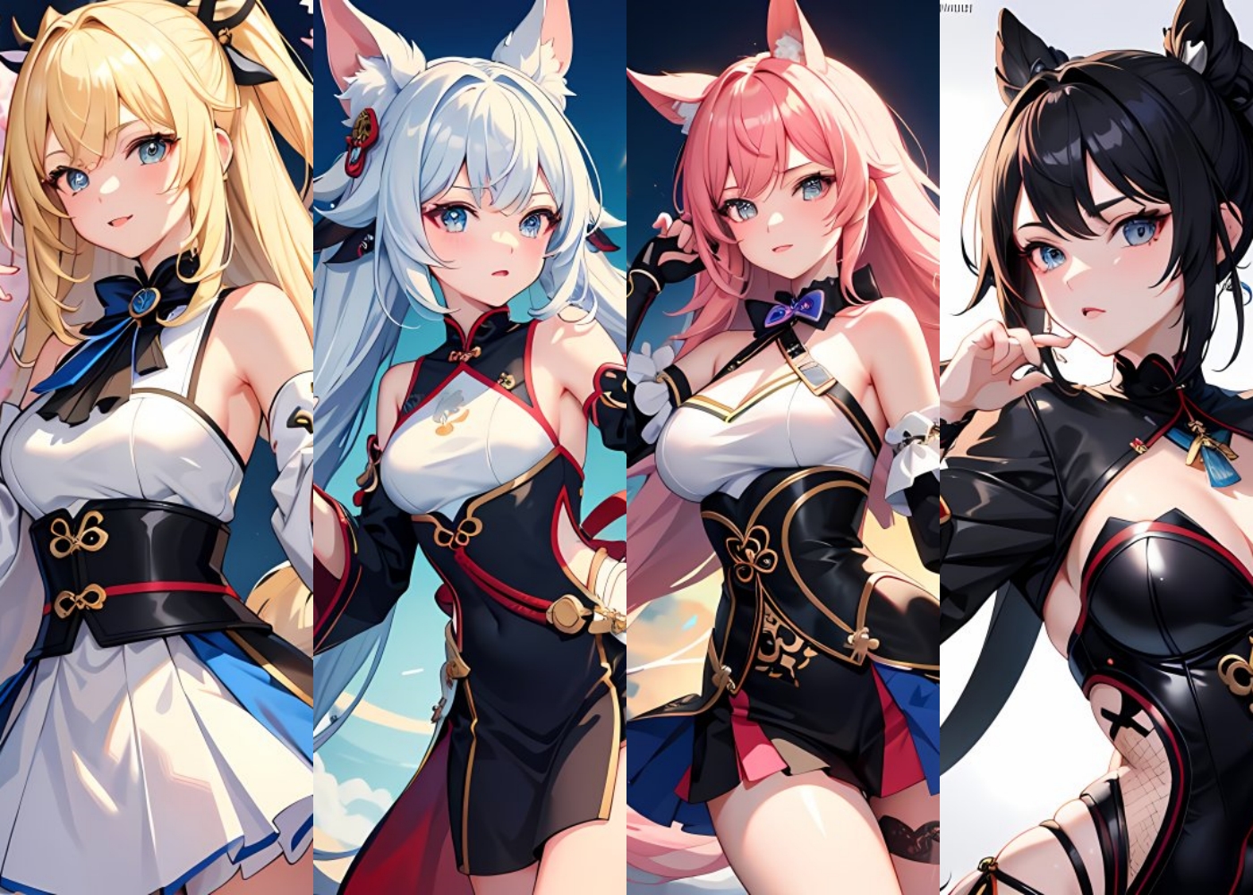 genshin art style characters by VanceAI