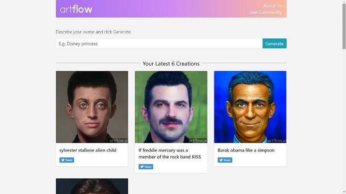 Avatar erstellen mit ArtFlow