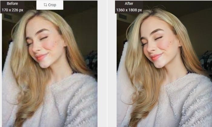 Image Upscaler Vorher-Nachher Vergleich