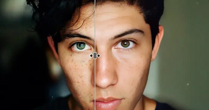 Eine Person mit grünen Augen. Beschreibung automatisch generiert