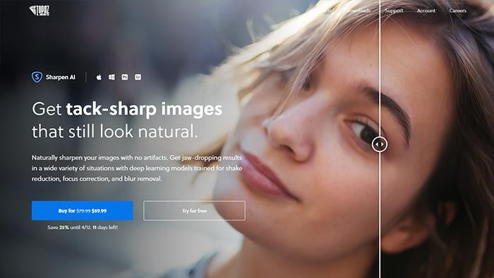 Topaz Labs Sharpen AI
