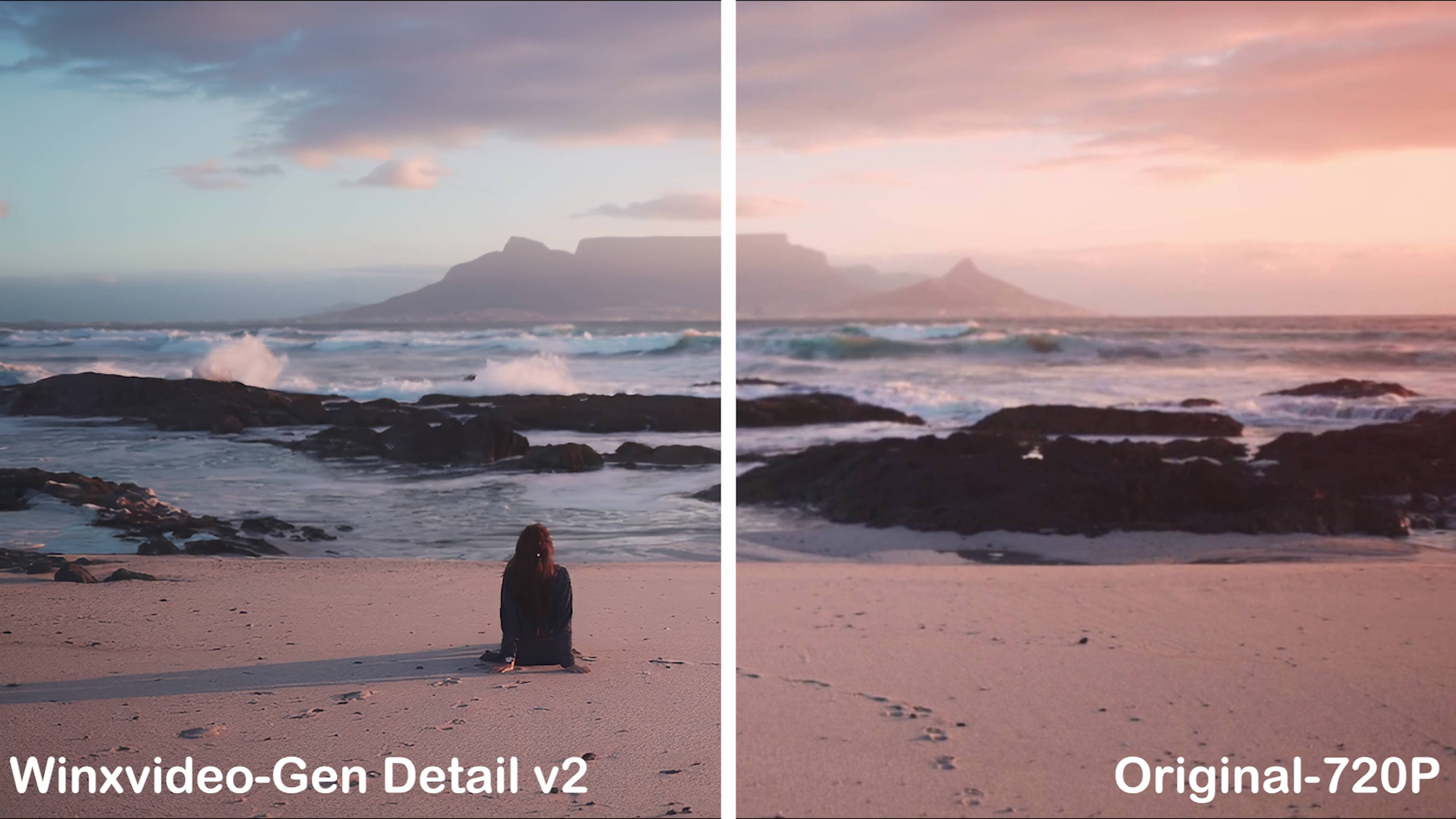 a girl sitting in front of the ocean