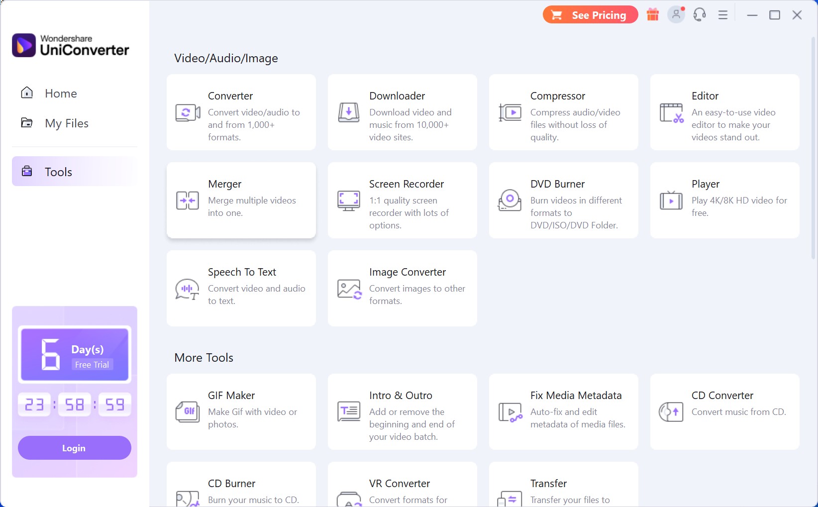 wondershare uniconverter interface