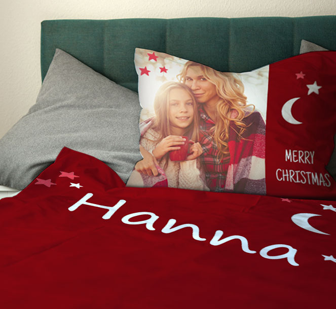 Rossmann Fotowelt Bettwäsche für Weihnachten