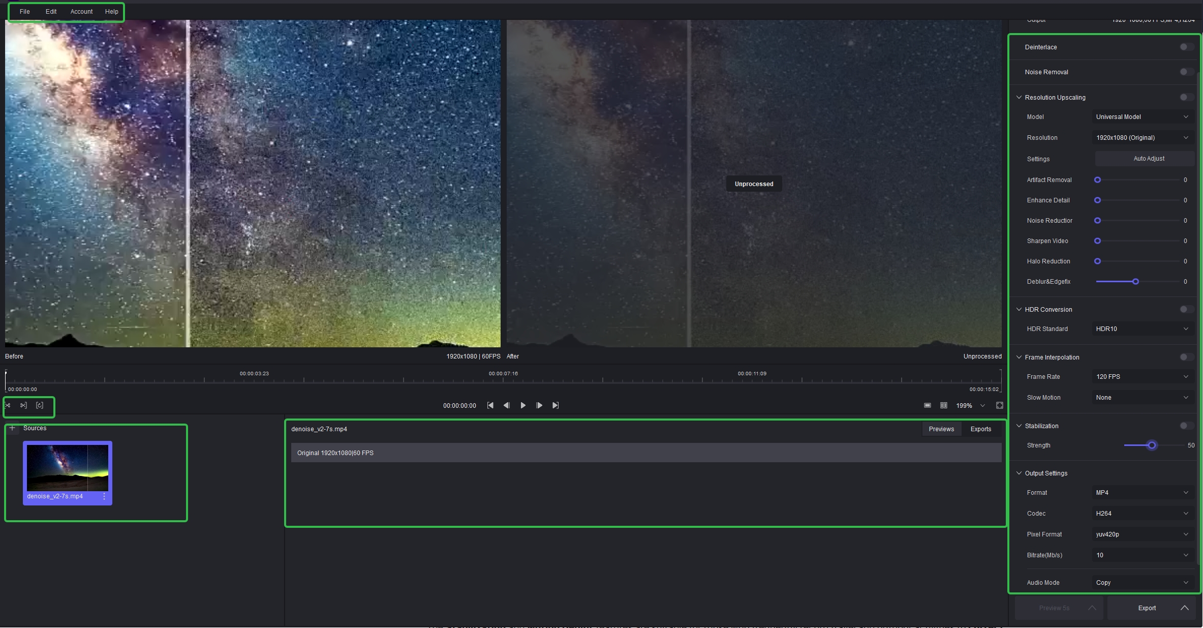 Vance Video AI interface